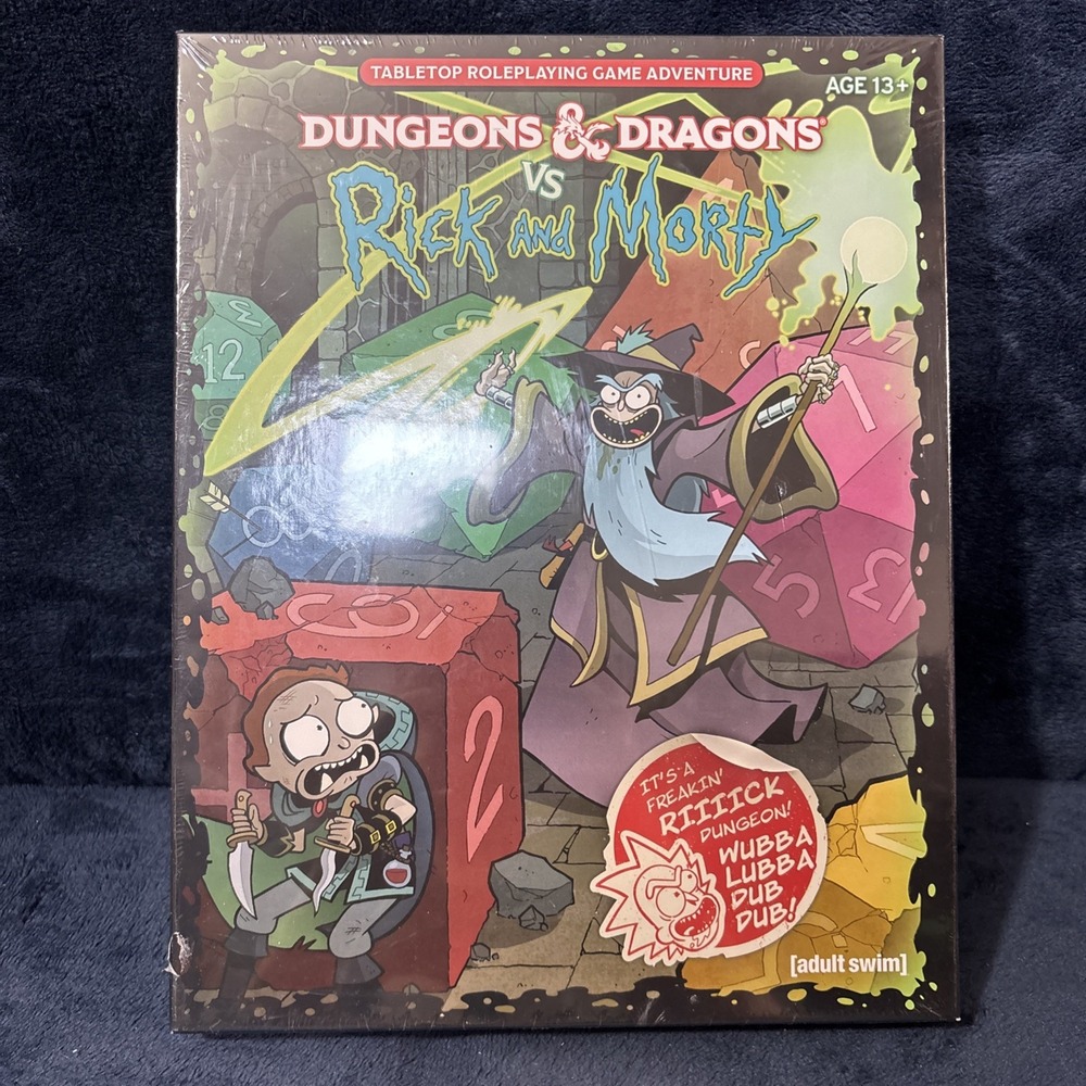 Sealed Dungeons And Dragons VS Rick And Morty D&D Tabletop Role Playing Game